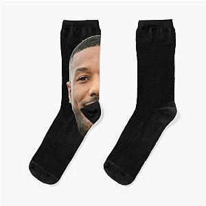 Michael B Jordan heads   Socks