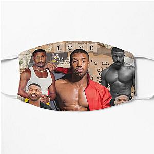 Michael B. Jordan photo collage  Flat Mask