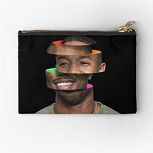 Sliced Michael B. Jordan Head Zipper Pouch