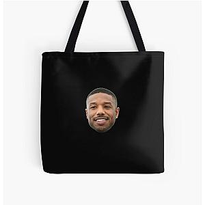 Michael B Jordan heads   All Over Print Tote Bag