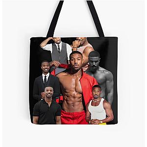 Michael B. Jordan Photo Collage All Over Print Tote Bag