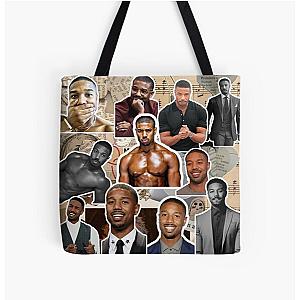 michael b jordan photo collage All Over Print Tote Bag