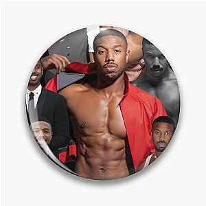 Michael B. Jordan Photo Collage Pin