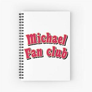 Michael fan club red   Spiral Notebook