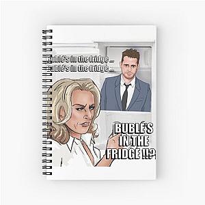 Christmas Gay Icons - Michael buble - bubbly’s in the fridge  Spiral Notebook