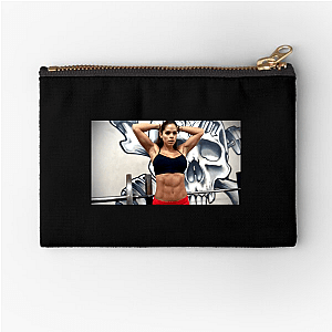 Bodybuilding Beauty Icon Michelle Lewin Zipper Pouches