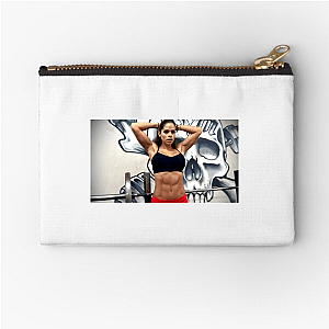Bodybuilding Beauty Icon Michelle Lewin Zipper Pouches