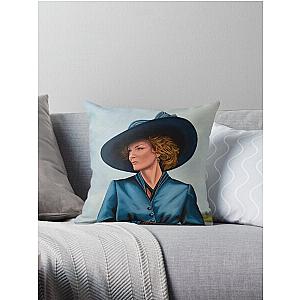 Michelle Pfeiffer Painting Throw Pillow