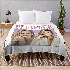 90's Retro style Michelle Pfeiffer Throw Blanket