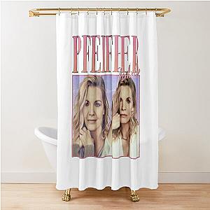 90's Retro style Michelle Pfeiffer Shower Curtain