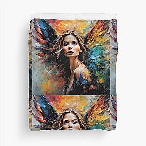 Michelle Pfeiffer as an Angel  Duvet Cover