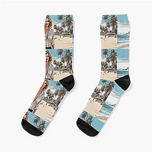 Digital design of Michelle Pfeiffer 1 Socks