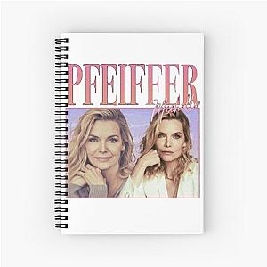 90's Retro style Michelle Pfeiffer Spiral Notebook