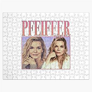 90's Retro style Michelle Pfeiffer Jigsaw Puzzle