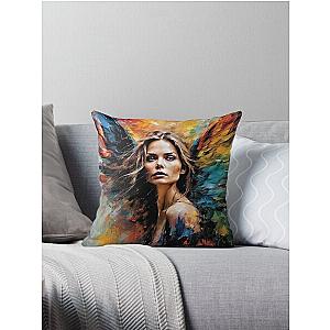 Michelle Pfeiffer as an Angel  Throw Pillow