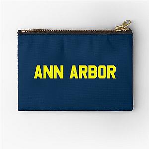 Ann Arbor Michigan Zipper Pouch