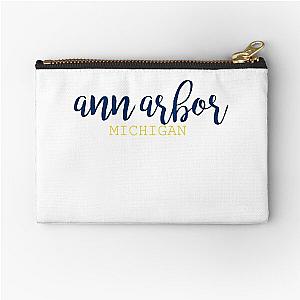 university of michigan ann arbor mi Zipper Pouch