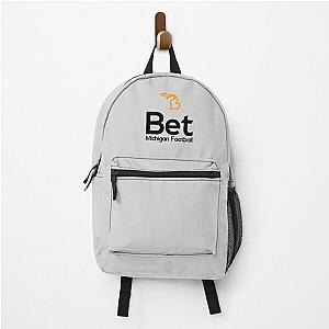 Bet Michigan Football Logo: Legal Sports Betting Michigan Backpack