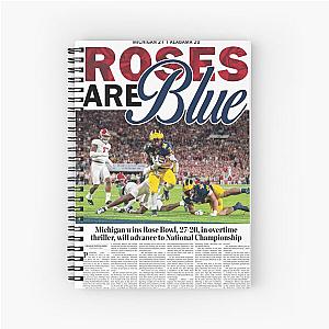 The Michigan Daily Front Cover 1324 (Rose Bowl) Spiral Notebook