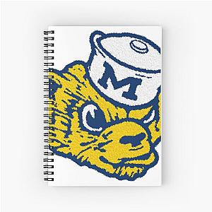 Michigan Wolverines Retro Sketch Spiral Notebook