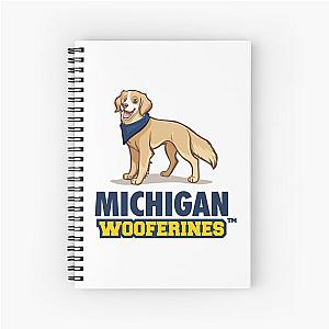 Michigan Wooferines Spiral Notebook