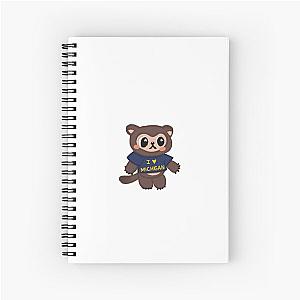 Cute Michigan Wolverine Spiral Notebook