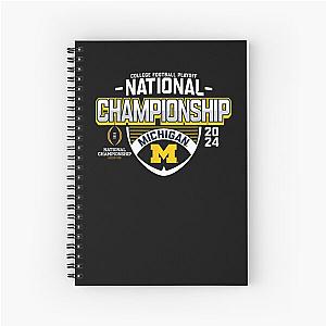 Michigan Wolverines 2024 CFP National Championship Football T-Shirt Spiral Notebook