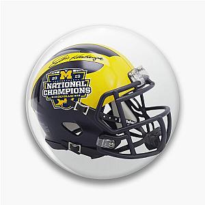 Michigan helmet  Pin