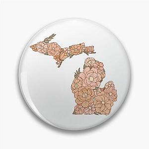 Michigan States Flowers Pin