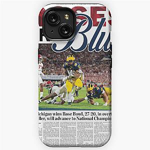 The Michigan Daily Front Cover 1324 (Rose Bowl) iPhone Tough Case