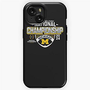 Michigan Wolverines 2024 CFP National Championship Football T-Shirt iPhone Tough Case