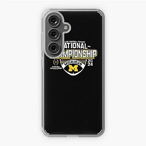 Michigan Wolverines 2024 CFP National Championship Football T-Shirt Samsung Galaxy Soft Case