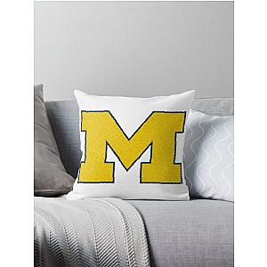 Michigan Wolverines Sketch Throw Pillow