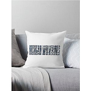 michigan wolverines Throw Pillow