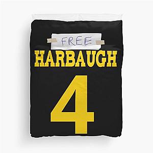 Free Harbaugh Michigan Game Day Duvet Cover