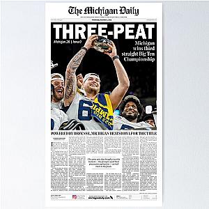 The Michigan Daily Front Cover 12623 (Big Ten Championship) Poster