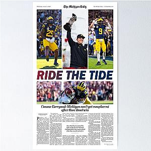 The Michigan Daily Sports Monday 1324 (Rose Bowl) Poster