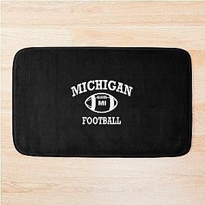 Logo Michigan Retro Design College State   Bath Mat