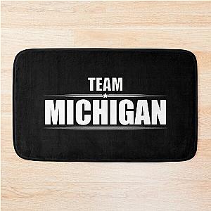 TEAM MICHIGAN WHITE Bath Mat