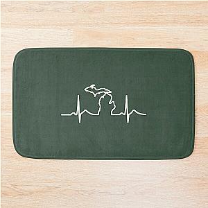 Michigan Heart Beat Clothing Apparel Shirts Bath Mat