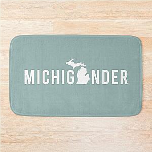 Proud Michigander, Michigan Pride from Midwest Mitten State  Bath Mat