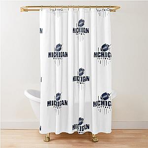 Michigan Football T-Shirt Shower Curtain