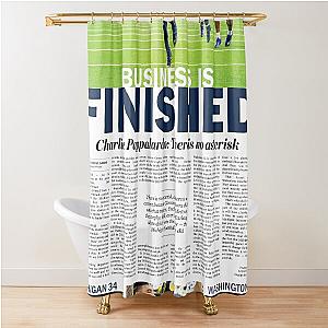 The Michigan Daily Back Cover 11024 (Michigan vs. Washington -- National Championship Game) Shower Curtain