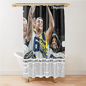 The Michigan Daily Front Cover 12623 (Big Ten Championship) Shower Curtain