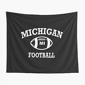 Logo Michigan Retro Design College State   Tapestry