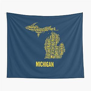 Michigan - University Colors Tapestry