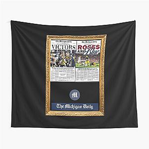 The Michigan Daily Front Cover 11024 (Michigan vs. Washington - - National Championship Game) Tapestry