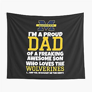 Michigan Dad Cheesy Relaxed Fit  Tapestry