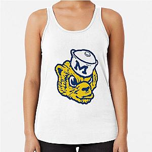 Michigan Wolverines Retro Sketch Racerback Tank Top