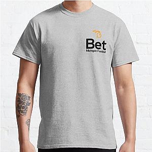 Bet Michigan Football Logo: Legal Sports Betting Michigan Classic T-Shirt